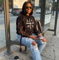Bleached Cross Logo Hoodie