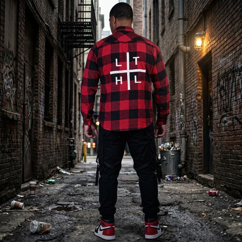 Flannel - Back Cross Logo