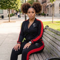 Black & Red Logo Track Suit